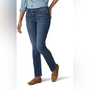 Lee Blue Straight Leg Jeans Petite Classic Style